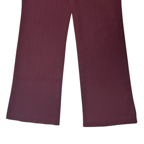 VTG A.Byer Women Sz 9 Wine Red Pinstripe Dress Pant Trouser Office Siren Career - Picture 9 of 16